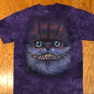 The Mountain Alice in Wonderland Cat T-Shirt sz L